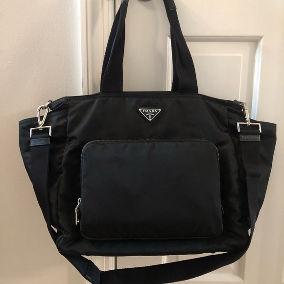 prada nylon baby bag